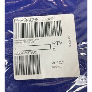 Aimee Kestenberg Cobalt Blue Pebble Leather Crossbody Bag - Braided Strap Detail